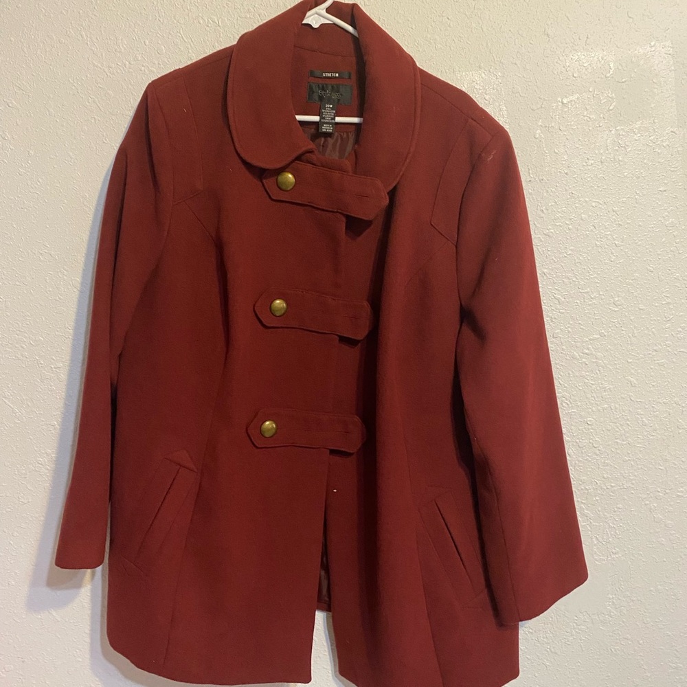 Red winter coat